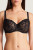 Aubade Au Bal De Flore Comfort Half Cup Bra, Black