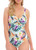 Fantasie Paradiso Twist Front Swimsuit in Soft Mint print.