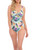 Fantasie Paradiso Twist Front Swimsuit in Soft Mint print.