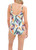 Fantasie Paradiso Twist Front Swimsuit in Soft Mint print.