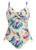 Fantasie Paradiso Twist Front Swimsuit in Soft Mint print.