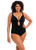 Elomi Plain Sailing Non-Wire Plunge Swimsuit Black