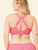 back view with J-hook in Hot Pink.