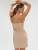 back view with straps crossed in Peau Rose.