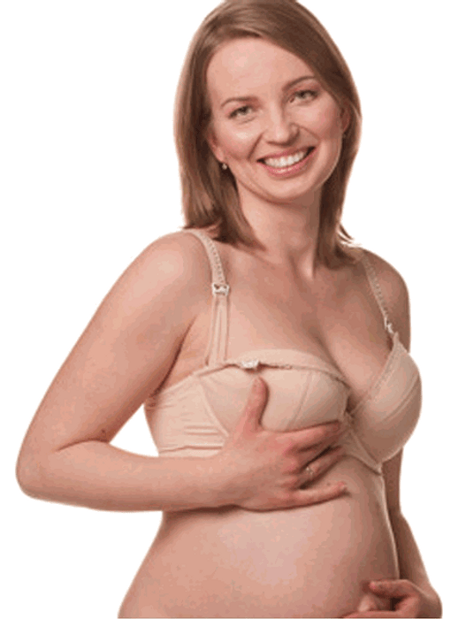Ewa Michalak Biscuit Nursing Bra, KMB - in Nude.