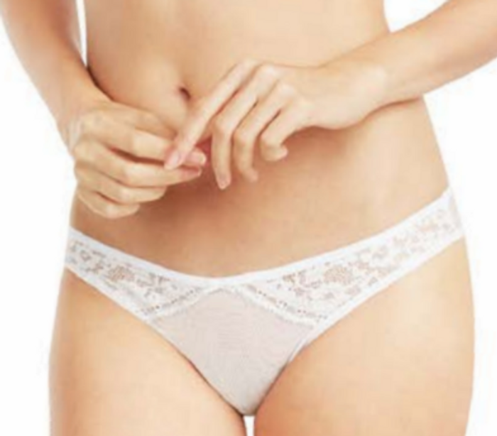 Betsey Johnson Lace Bridal Panty, pearl