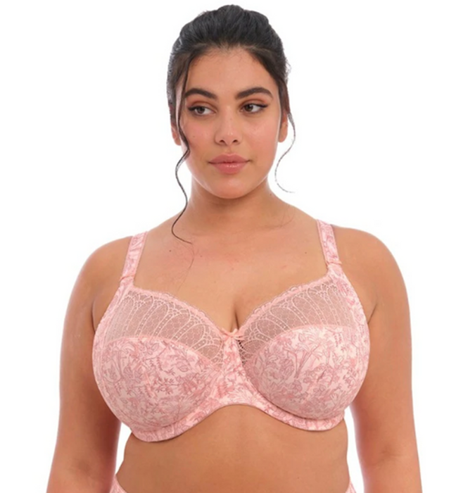 Elomi Mariella Underwire Banded Bra (EL4420), Peachy Tiger