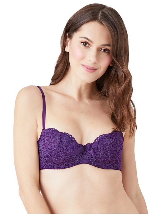 b.tempt'd Ciao Bella Balconette Bra, Grape