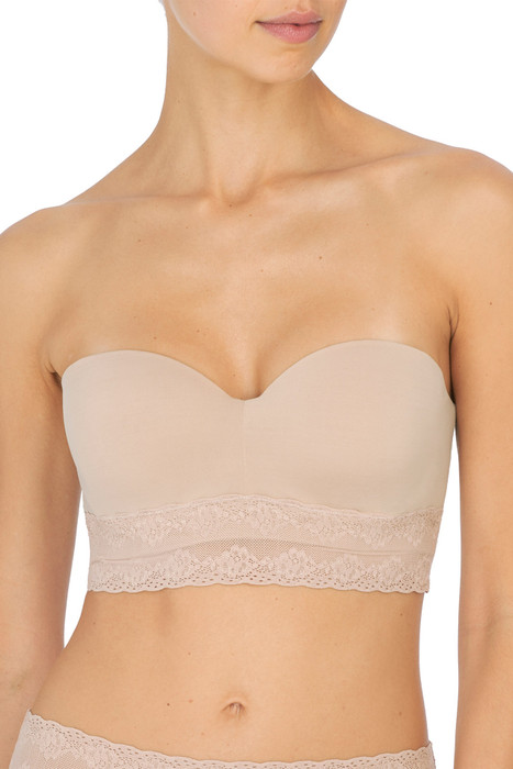 Natori Bliss Perfection Strapless Bra - front view in Cafe.