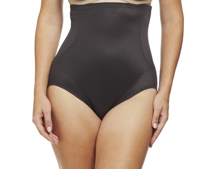 TC Intimates Back Magic High-Waist Shaping Brief, 4095 - close-up in Black.