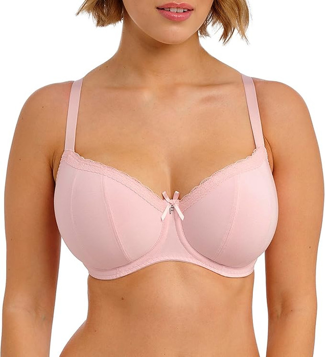 Freya Flirt Padded Half Cup Bra, AA403315 - front view in Pink Frost.
