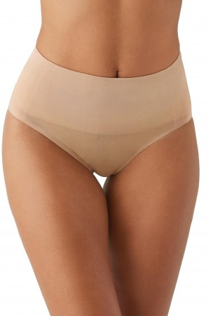 Wacoal Smooth Series Shaping Hi-Cut Brief, 804360 - front view in Roebuck.