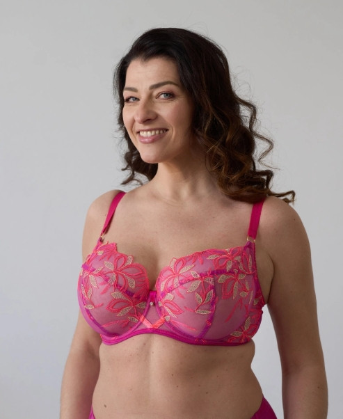 Ewa Michalak BMS Radosc Bra, BMSR Cyclamen 30J/65GG - front view in Cyclamen.