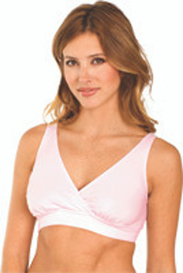 Majamas Organic Padded Addy Bra (NO PADS) - Heavenly Pink - L