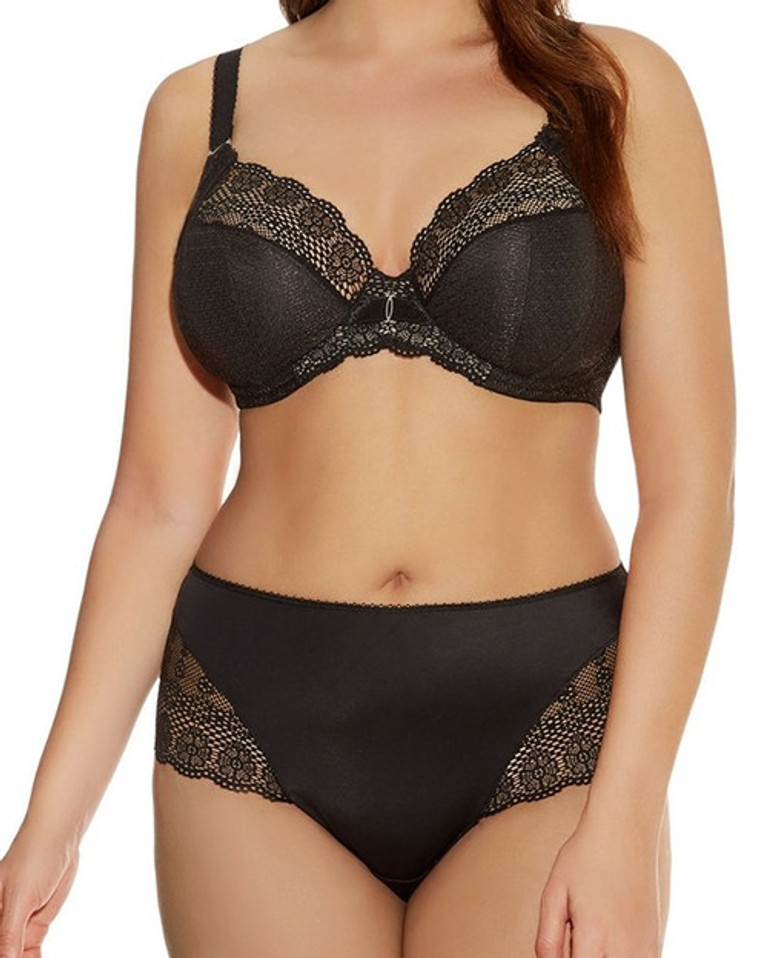 Elomi Caitlyn 3-Part Cup Side Support Bra, 36J, Peacock at