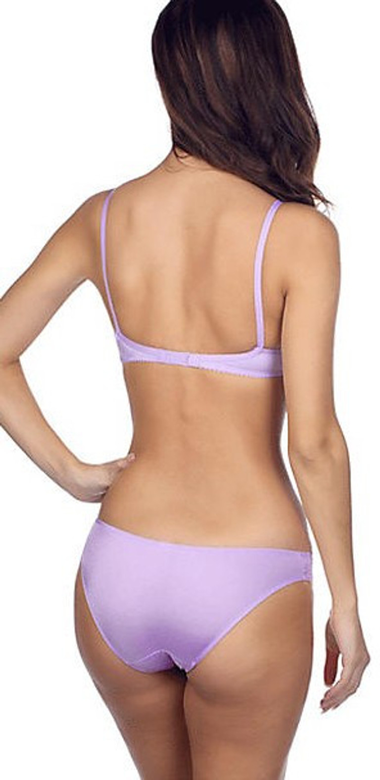 Timpa Duet Lace Underwire Demi Bra - 16449 (38B, Lilac) at  Women's  Clothing store