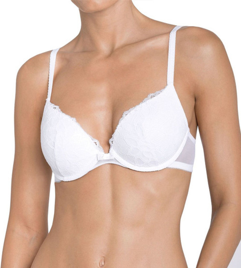 Push-Up Perfect Shape Bras Molded cup on the frame White. Milavitsa.