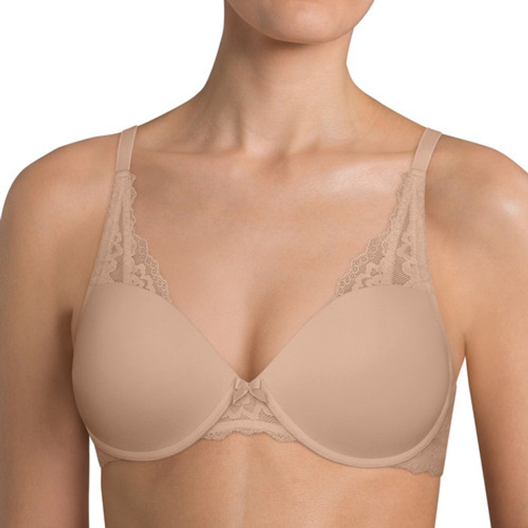 Barely Breezies Vivienne Lace Bra with Ultimair Lining in Peac