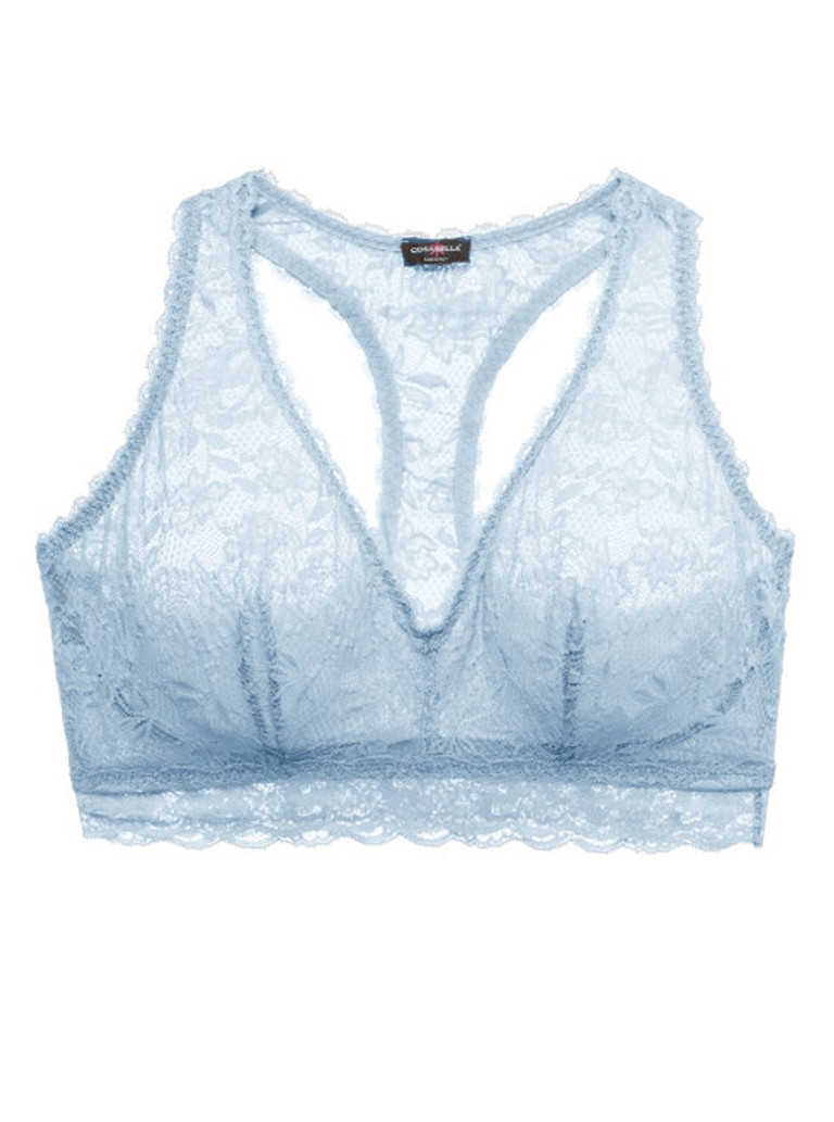 Cabana Gathered Strap Bralette - Powder Blue – Capri Body