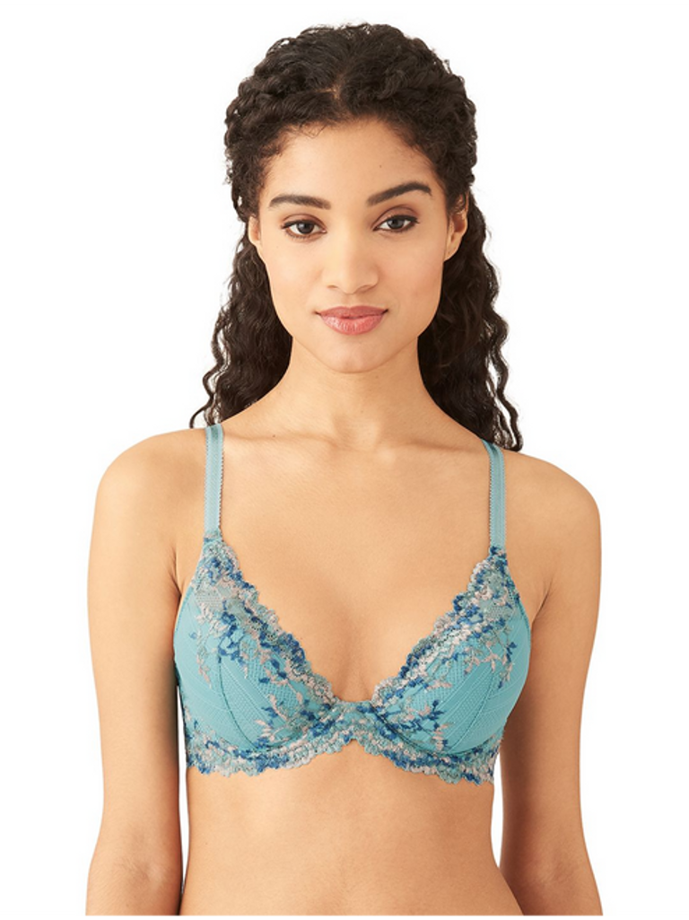 Wacoal Level Up Chantilly Lace Wirefree Contour Bra 856369 Size 38DDD