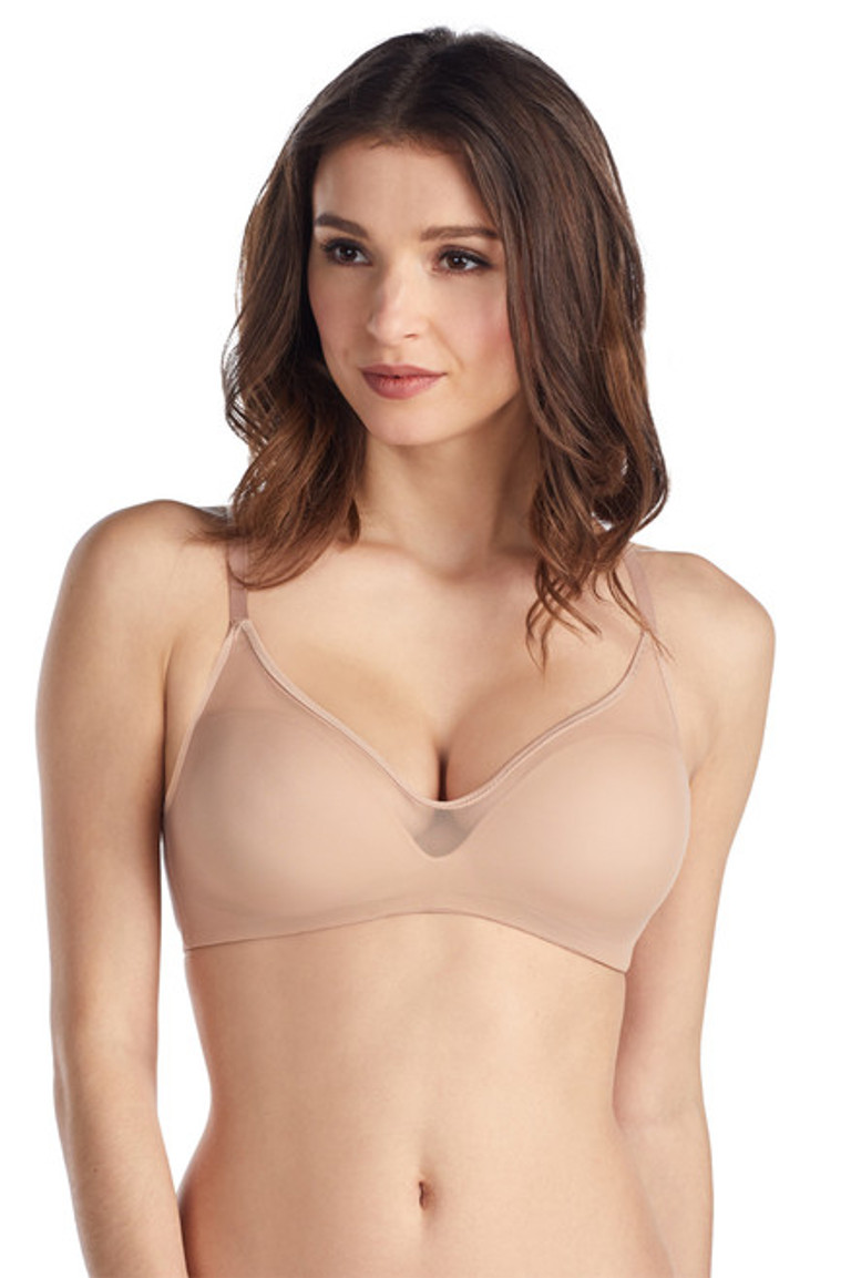 Starlight Blue lurex microfibre underwired half cup bra