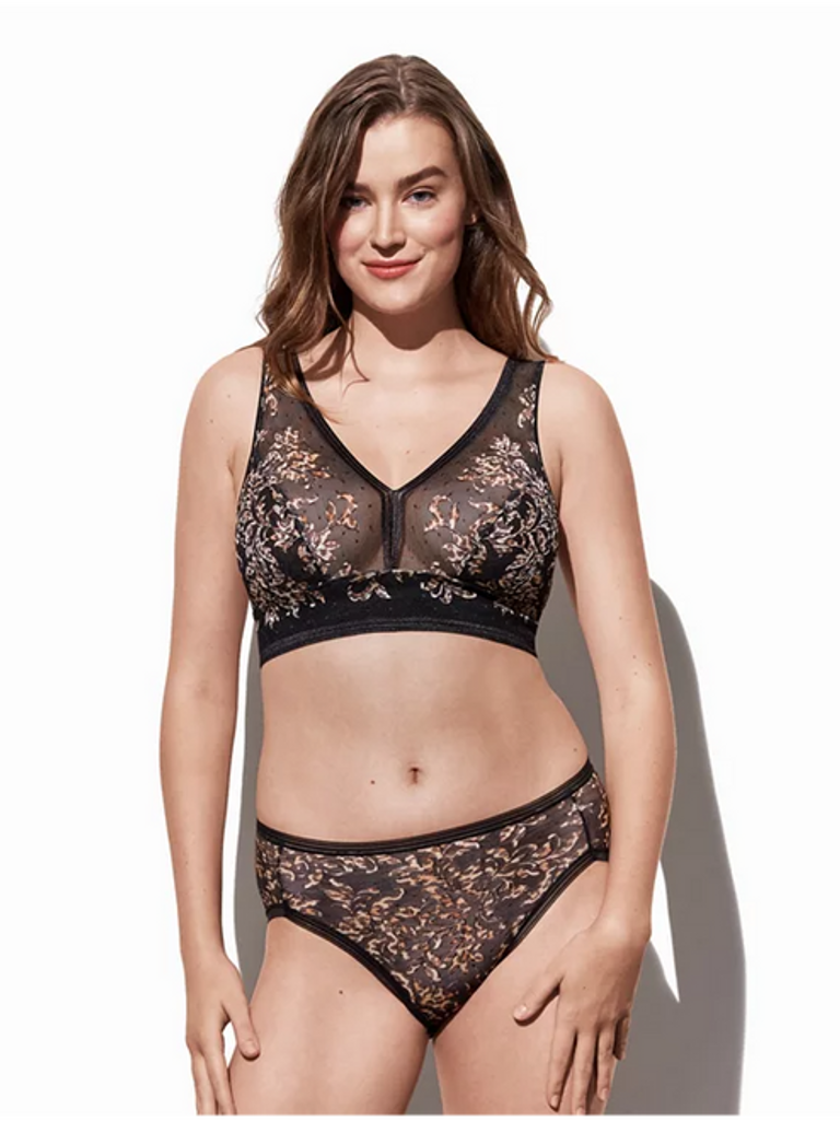 Celeste Black Soft Cup Bra from Goddess