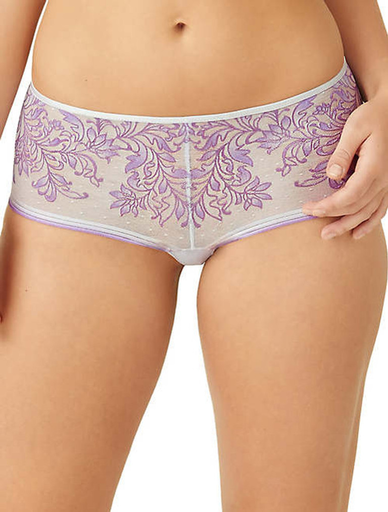Wacoal Embrace Lace Hi-Cut Brief in Valerian/Chambray FINAL SALE (40% Off)  - Busted Bra Shop
