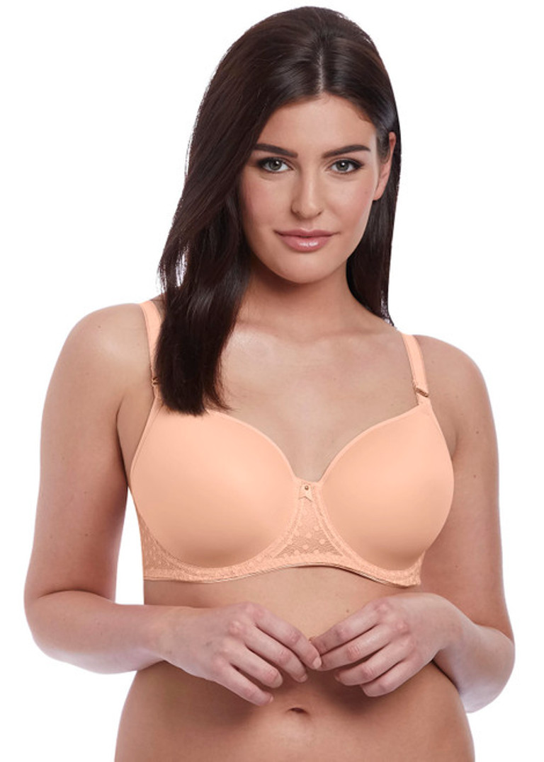 Freya Idol Molded Sweetheart Balcony Underwire Bra (1050),34F,Coffee Roast  