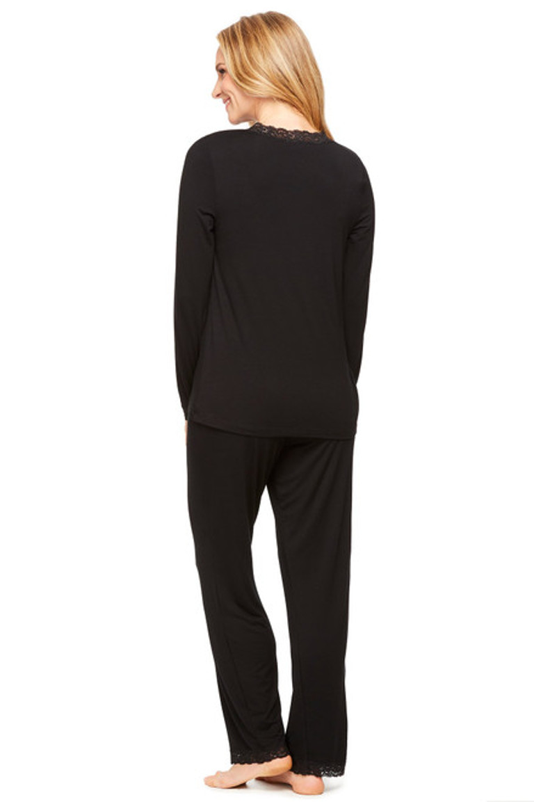 Black A Long Sleeve Shirt Pyjamas, Lingerie