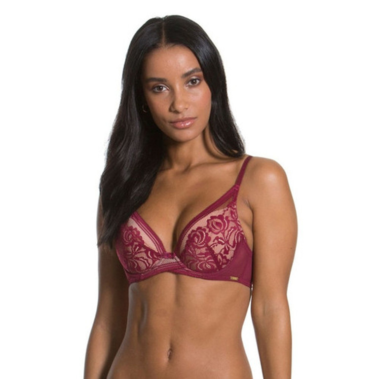 Jordan Hot Pink Cherry Plunge Bra – Playful Promises USA