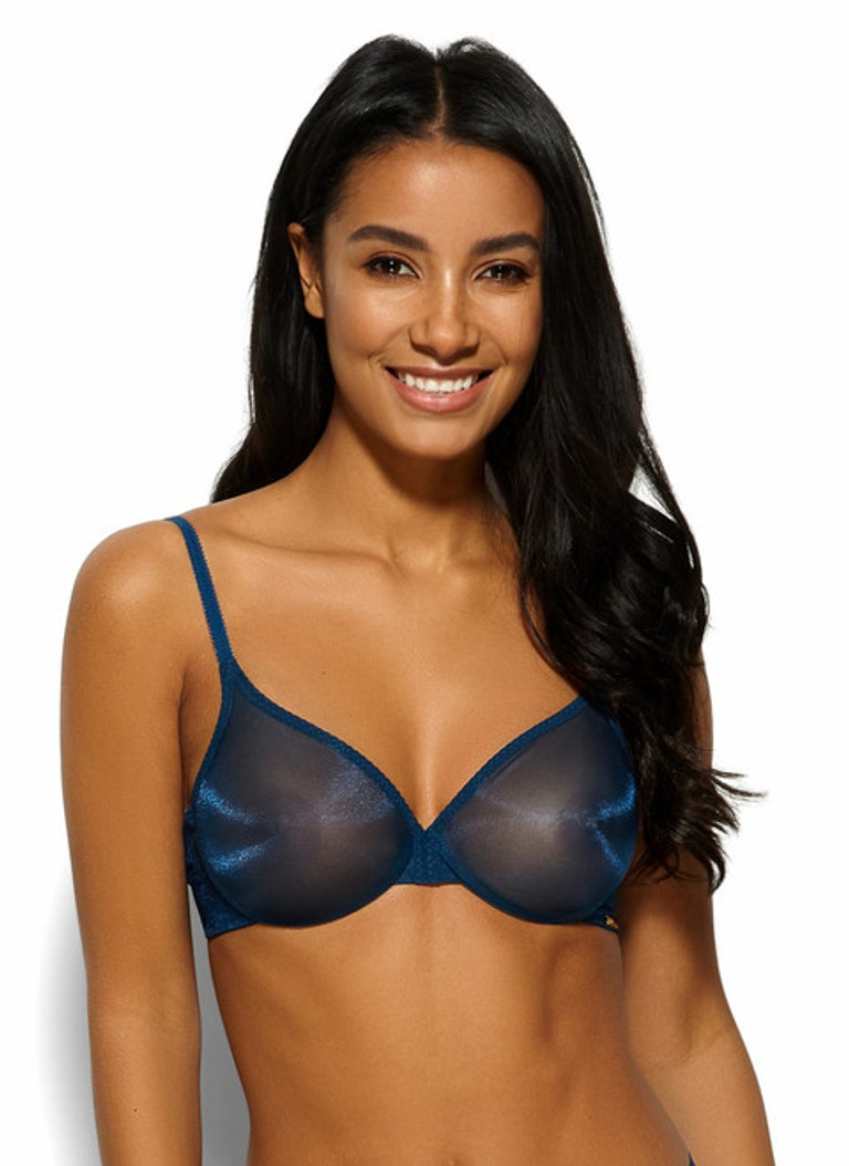 Glossies Sheer Bra - Black