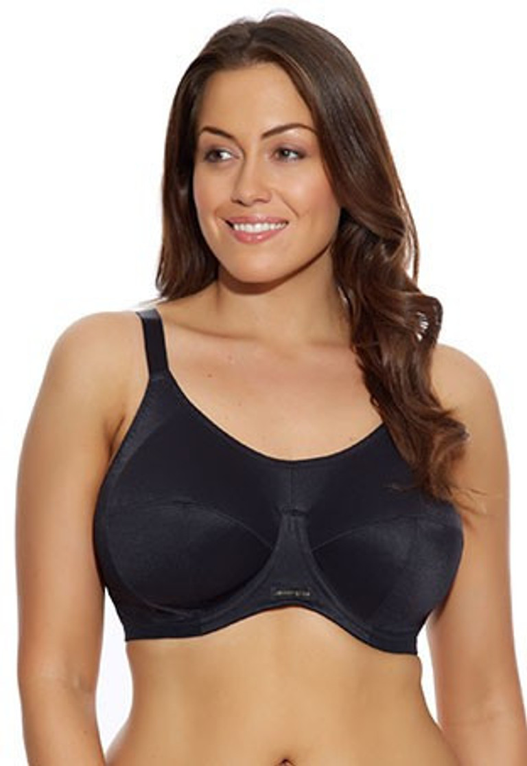 Elomi NINA TIA Black Beige Bra 34i 34J 34L 42DDD