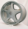 Pony R Wheel, 17x10", Argent, 4 lug,  46 mm offset