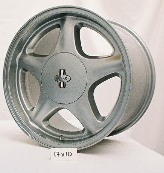 Pony R Wheel, 17x10", Argent, 4 lug,  46 mm offset