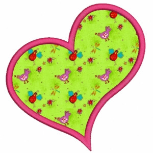 260 Applique Hearts Machine Embroidery Designs