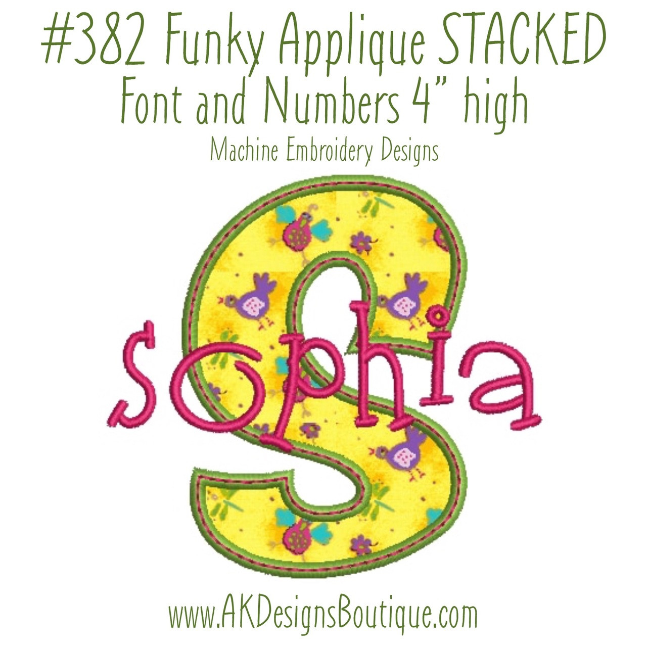 #382 Overall Embroidery Stencil