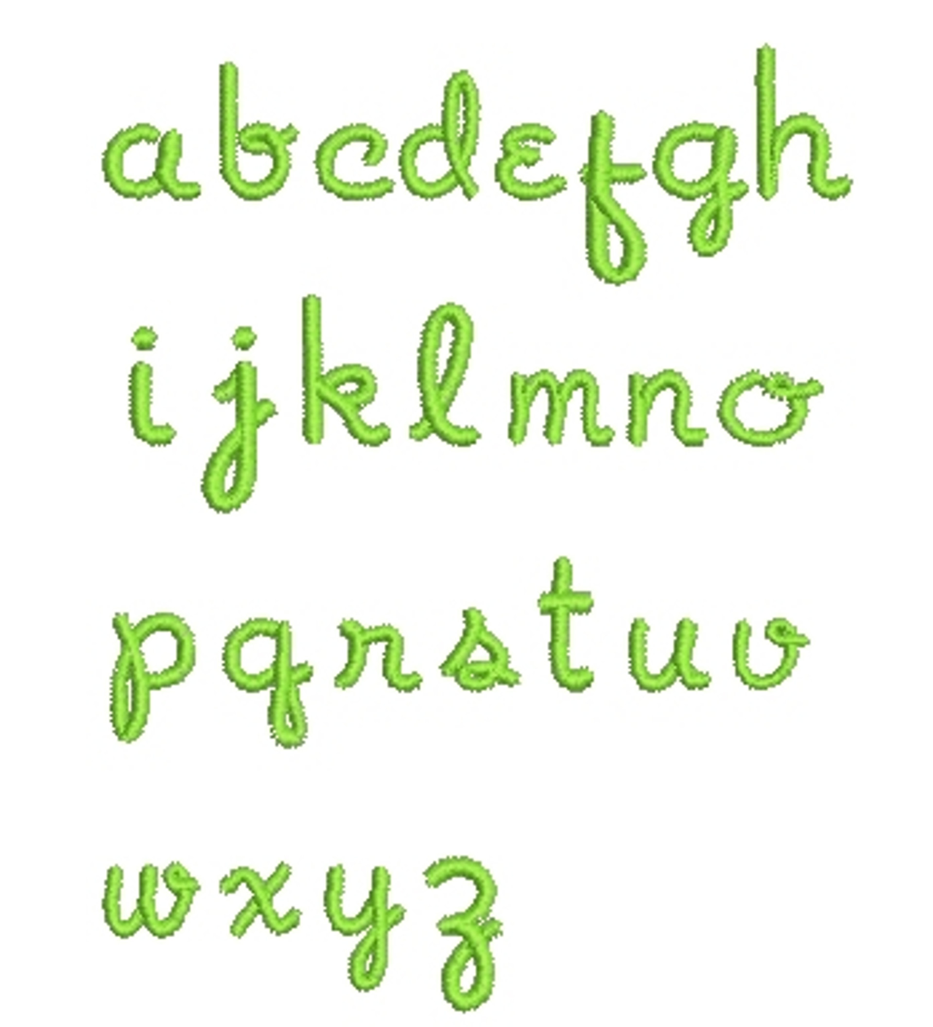 134 STACKED Bold Font Machine Embroidery Designs