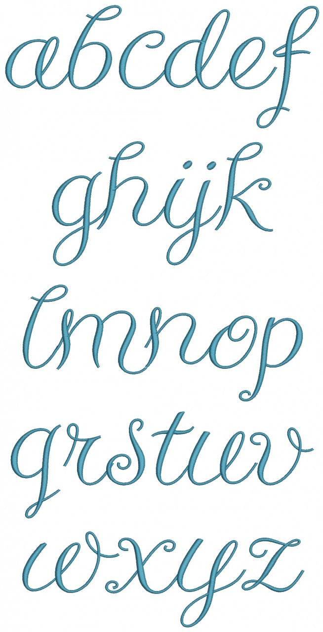 339 Paris Script Font Machine Embroidery Designs