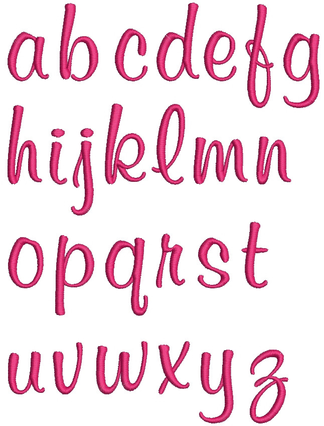 57 Girly Font Machine Embroidery Designs