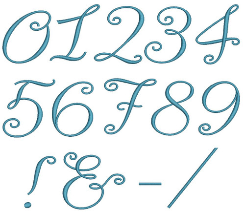 Paris Script Font Machine Embroidery Designs