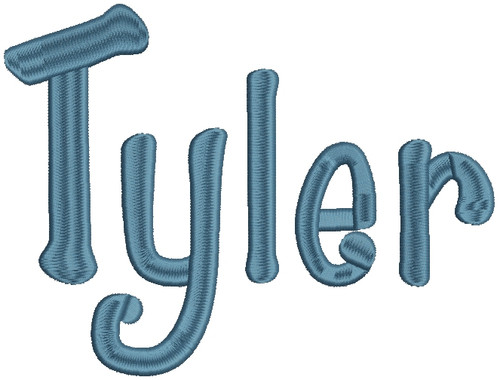 bubble letters names tyler