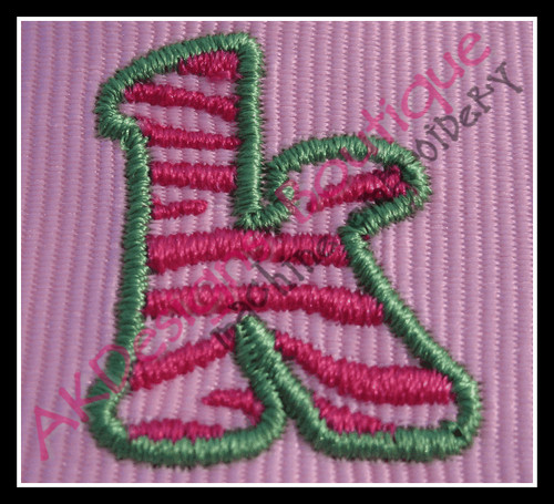 Lowercase Zebra Filled Font Machine Embroidery Designs