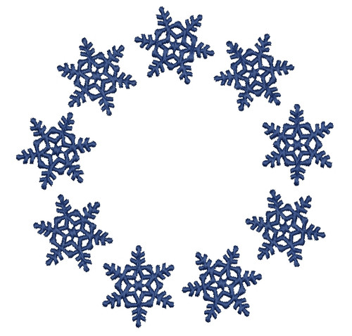 No 19 Snowflake Frames Machine Embroidery Designs