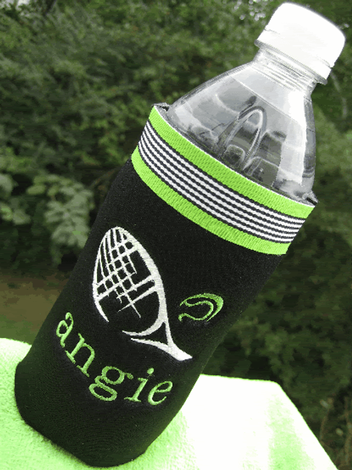 Unsewn Zipper Bottle Coolers Embroidery Blanks - White