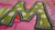 Close-up example of stitched uppercase applique "M"