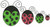 All 4 Ladybugs included in the set