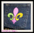 Picture of the Fleur de Lis designs with 2 colors