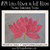 No 524 Lotus Flower in Full Bloom Machine Embroidery Designs