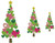 No 61 Swirly and Heart Christmas Tree Machine Embroidery Designs