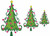 No 61 Swirly and Heart Christmas Tree Machine Embroidery Designs